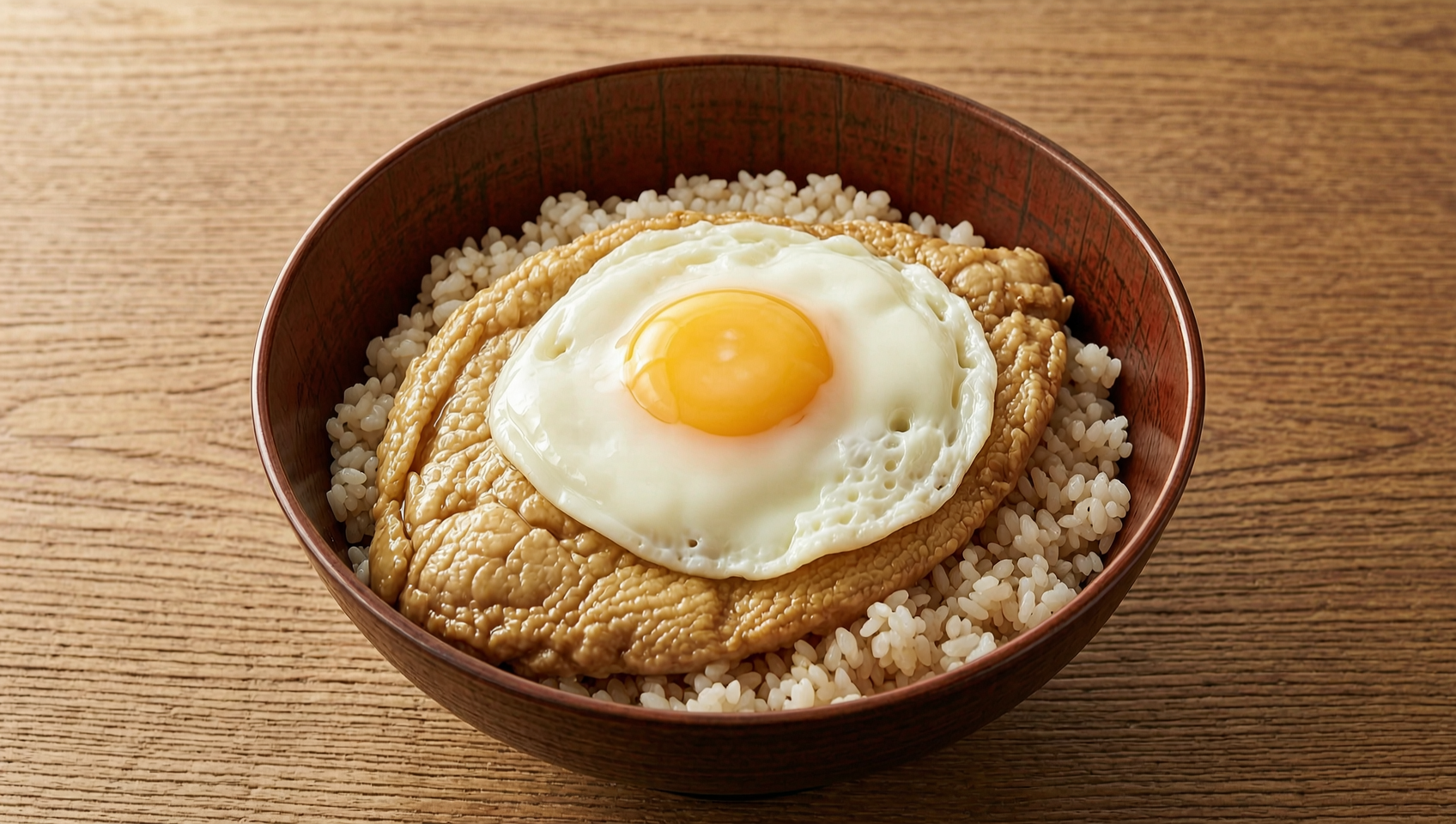 日式親子丼，蛋液半凝固